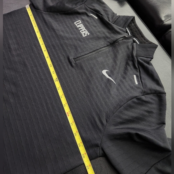 Nike Therma-Fit Repel Element 1/4-Zip Black Running Top LA CLIPPERS Men's Medium - Picture 5 of 6